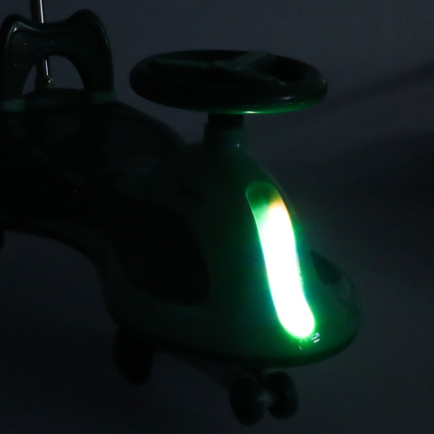 Masinuta pentru copii, fara pedale, maner ghidare, greutate maxima suportata 100 kg, 90 x 74 x 31.5 cm, verde [3]