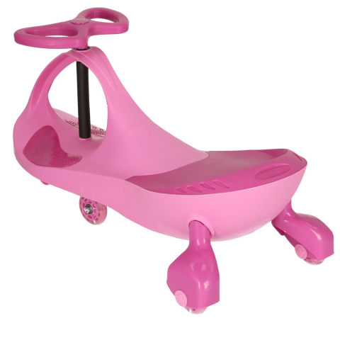 Masinuta pentru copii, fara pedale, maner ghidare, greutate maxima suportata 80 kg, 40 x 29.5 x 79.5 cm, roz [1]