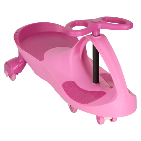Masinuta pentru copii, fara pedale, maner ghidare, greutate maxima suportata 80 kg, 40 x 29.5 x 79.5 cm, roz [3]