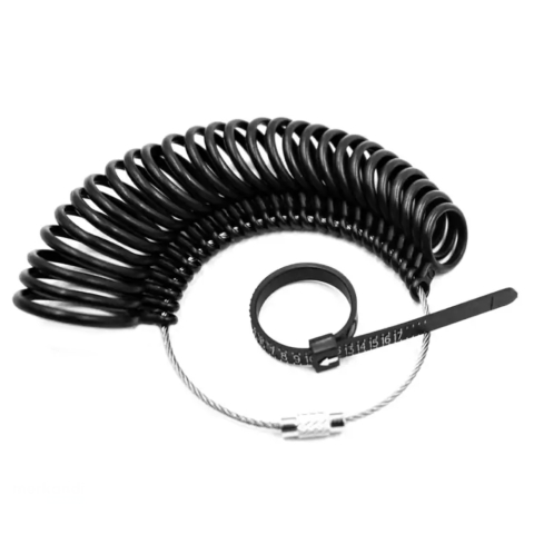 Masurator marimi inele, con masurare + set inele probe + banda masurare deget, indicator reglabil, universal [3]