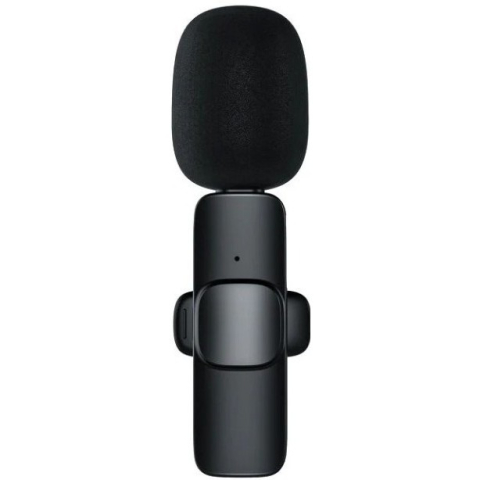 Microfon lavaliera, Plug and Play, negru, pentru dispozitive cu port USB C, sunet clar [2]