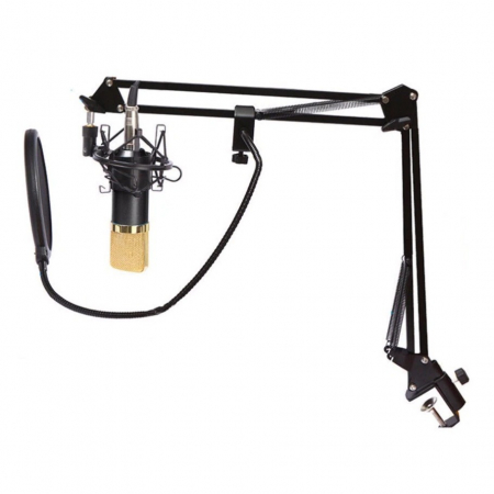 Microfon Profesional de Studio cu condensator, model BM800 cu stand inclus [4]
