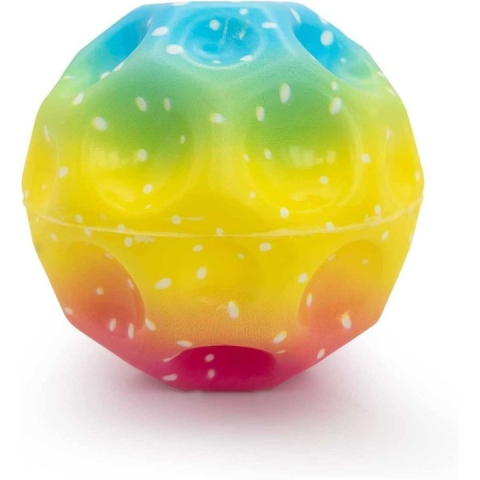 Minge antistres multicolor 6 cm, jucarie senzoriala din poliuretan moale, model saltaret pentru joaca, relaxare, stimulare tactila si exercitii pentru maini [2]