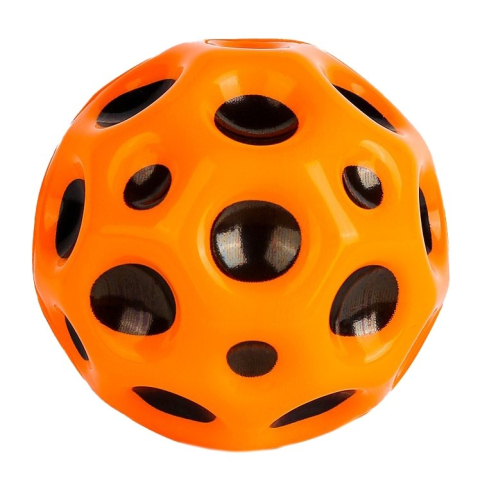JOCURI ȘI JUCĂRII - Minge antistres, saltareata, jucarie pentru copii, poliuretan, diametru 6.6 cm, elastica, portocaliu