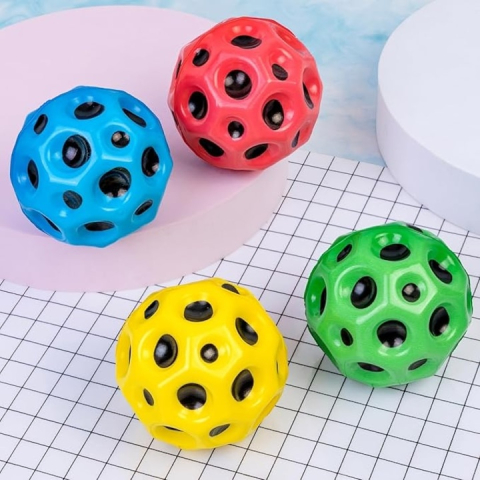 Minge antistres, saltareata, jucarie pentru copii, poliuretan, diametru 6.6 cm, elastica, rezistenta, verde [7]