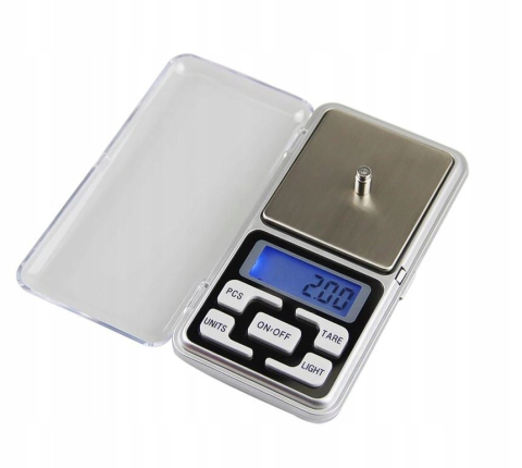Mini cantar electronic de buzunar pentru bijuterii, cu afisaj LCD, functie TARA si precizie 0.1 g, capacitate pana la 500 g, gri metalizat [4]