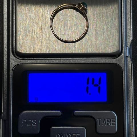 Mini cantar electronic de buzunar pentru bijuterii, monede si ingrediente, capacitate 500 g, precizie 0.1 g, 12 x 6 x 2 cm [8]