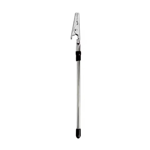 CASA & GRADINA - Mini clema pentru bijuterii, ajutor inchidere bratari, metal, anti-zgarieturi, argintiu, 15.5 cm