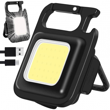 Pescuit - Mini lanterna camping multifunctionala, desfacator de sticle, magnet, incarcare USB
