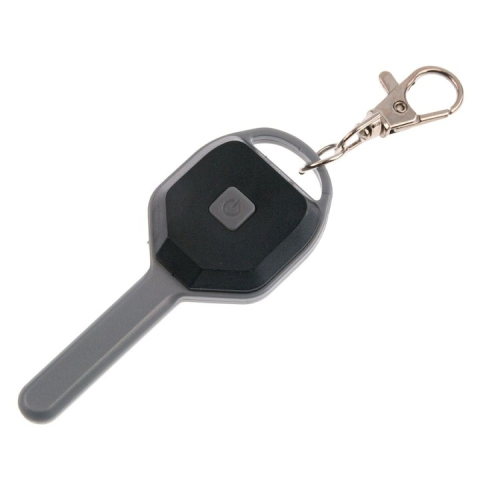 Mini lanterna, tip breloc, LED, plastic, 8.5 cm, gri [1]