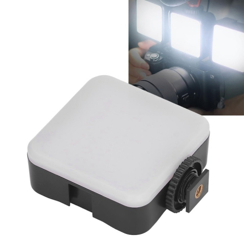 Mini panou LED cu patina si filet universal 1/4, pentru aparate foto, GoPro, trepiezi, 49 LED uri [5]