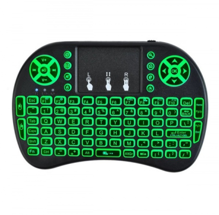 Mini tastatura universala,multimedia, Wireless 2.4GHz, iluminata RGB cu chip inclus [3]