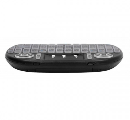 Mini tastatura universala,multimedia, Wireless 2.4GHz, iluminata RGB cu chip inclus [4]