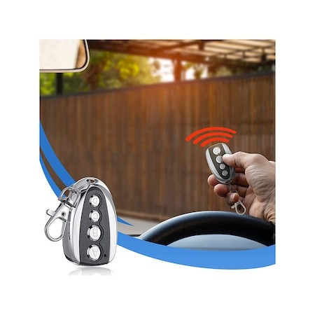 Mini telecomanda control universala pentru porti, usi garaje, diverse - Negru/gri [2]