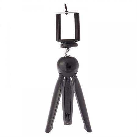 Mini trepiezi - Mini trepied cu cap rotativ 360 grade si suport telefon universal filet 1/4