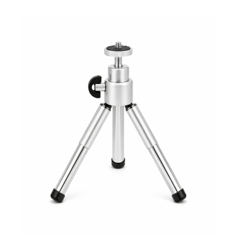 Mini stativ telescopic pentru telefon din aluminiu cu suport vertical cu arc, montura 1/4 inch, reglabil 13.5–19.5 cm pentru filmare si continut social media [2]