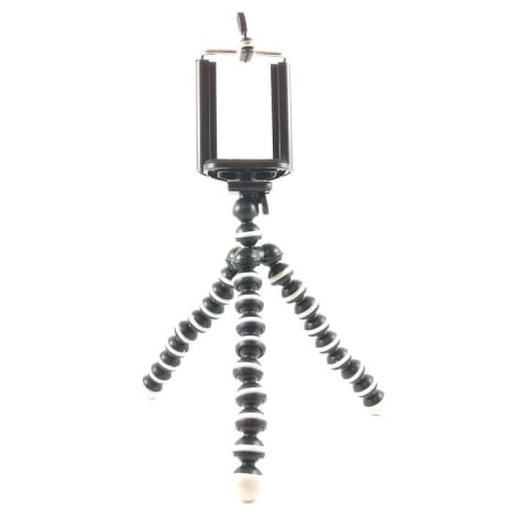 Mini trepiezi - Mini trepied flexibil cu suport de telefon, filet universal 1/4 pentru telefon, camere, GoPro