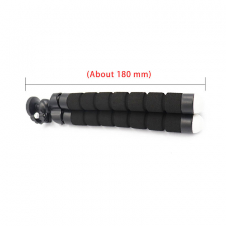 Mini trepied flexibil pentru telefoane,gopro, fara suport,filet universal 1/4 - Negru [6]