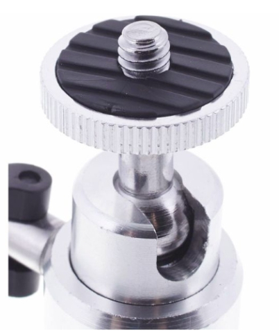 Mini trepied metalic reglabil pentru telefon si camera foto, montura 1/4 inch, inaltime 13.5-20 cm, suport stabil pentru fotografie, video, vlogging si streaming [4]