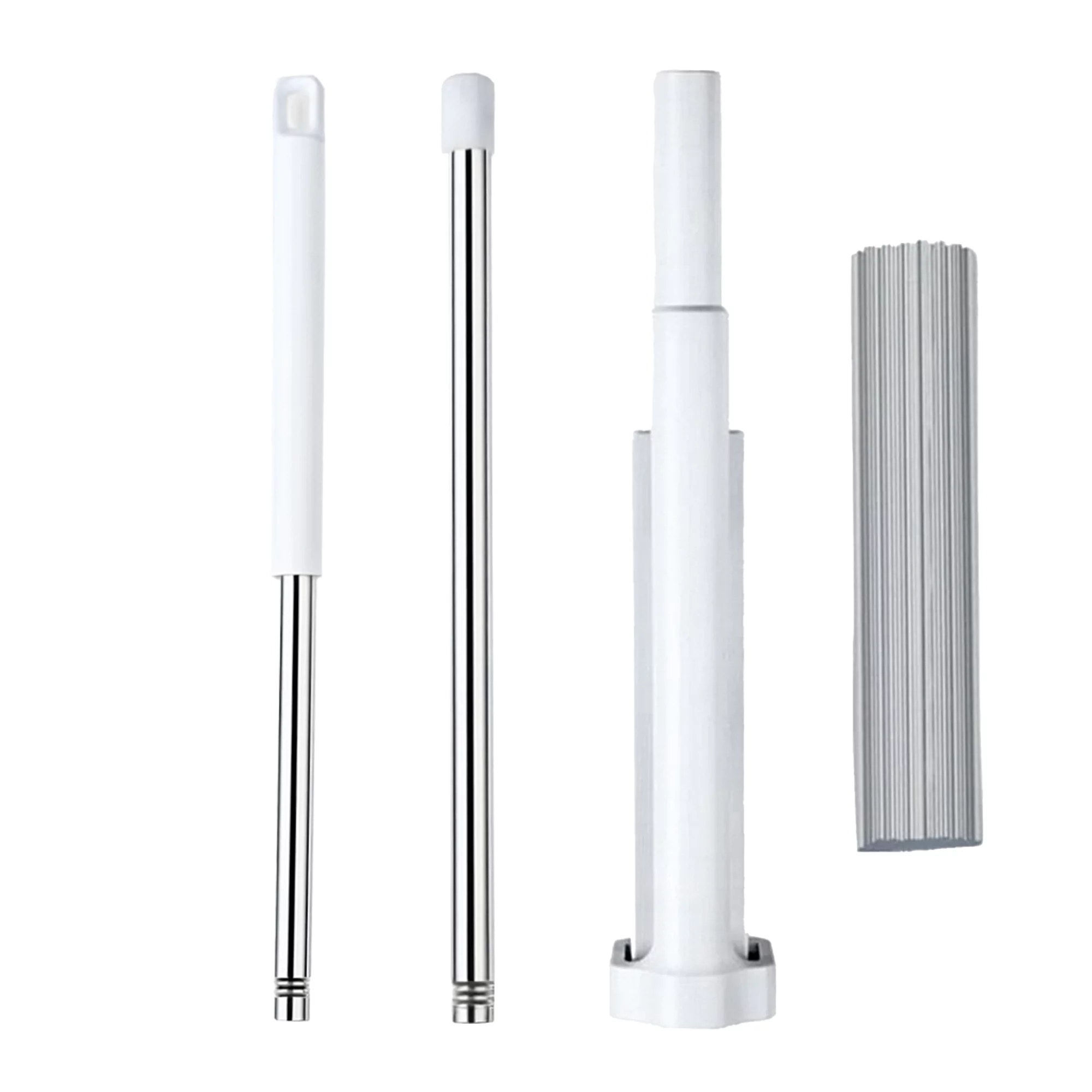 Mop cu burete PVA alb, 135 cm, cap 32 cm, mecanism de stoarcere integrat [11]