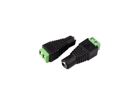 Mufa alimentare CCTV tip mama 2.1/5.5 mm cu prindere surub, adaptor pentru alimentare camere supraveghere compatibil cablu alimentare sau UTP, 1 buc [1]