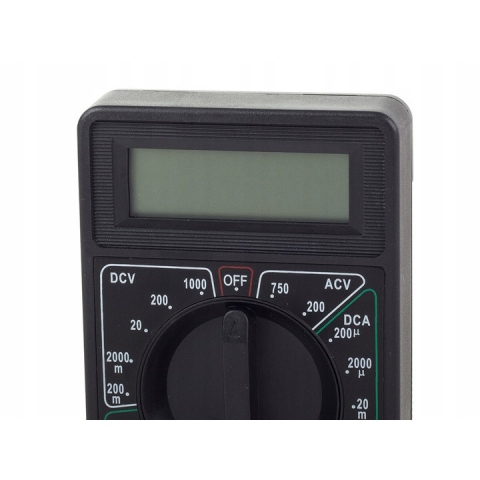 Multimetru digital DT-830B, cu ecran LCD, sonde de test incluse, alimentare 9V, negru – aparat profesional de masurare electrica [2]