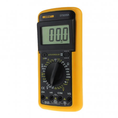 Multimetru DT9205a afisaj digital cu carcasa antisoc Pro [2]