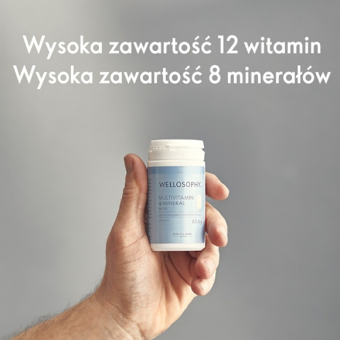 Multivitamine si minerale pentru barbati Wellosophy, fara gluten, pentru vegetarieni, 60 tablete, 63,6 gr [1]