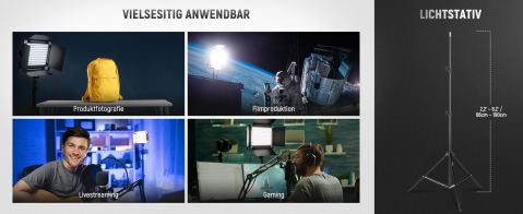 Neewer 660, panou de lumina LED, set studio cu 1 trepied, doua culori, CRI 97+, geanta transport si acumulator DC [8]