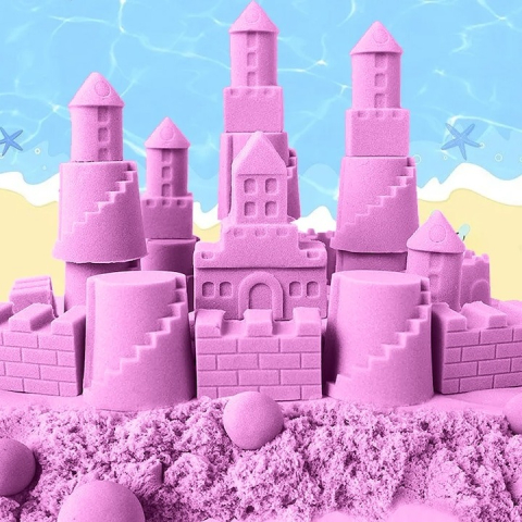 Nisip kinetic pentru modelat, usor de curatat, nu se usuca, 1 kg, mov [3]