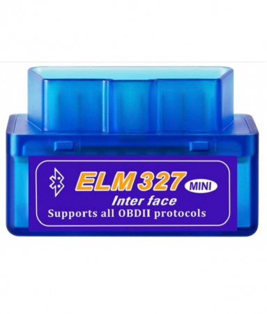 Interfata OBD II diagnoza auto pe telefon, conexiune bluetooth ELM327, CD inclus - Albastru [1]