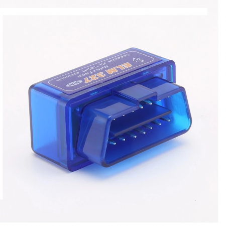 Interfata OBD II diagnoza auto pe telefon, conexiune bluetooth ELM327, CD inclus - Albastru [2]