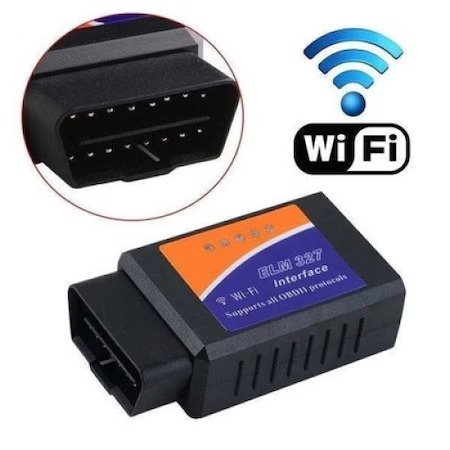 Gadgeturi auto - Interfata diagnoza auto Universal OBD2 ELM 327 Wifi - Negru