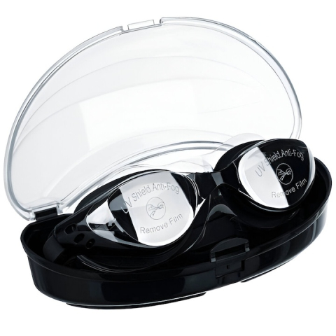 Ochelari de inot cu protectie UV, set complet cu dopuri de urechi si cleste pentru nas, confort ridicat si vizibilitate clara, ideali pentru piscina si scufundari [4]