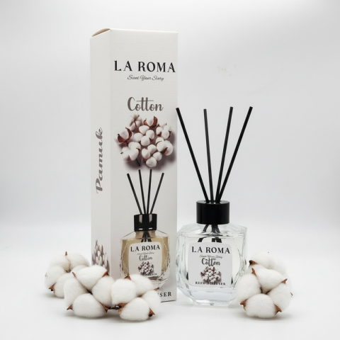 Odorizant ambiental cu betisoare, parfum  Bumbac 130 ml, difuzor parfum Cotton Fresh pentru living, dormitor, birou, hotel si spatii comerciale [1]