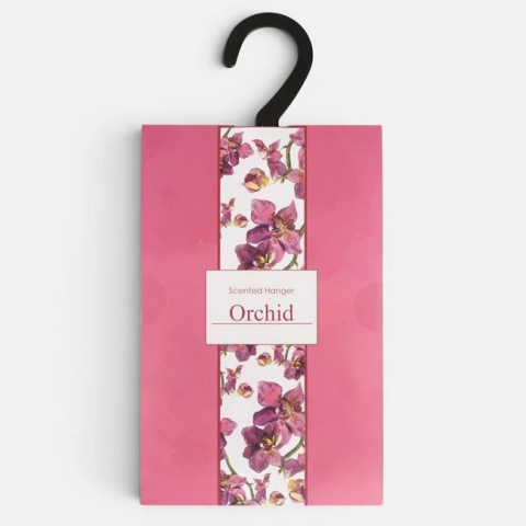 Odorizant parfumat tip umeras, cu parfum de orhidee, 24 x 12 cm, pentru dulap, dressing, sertar si autoturism