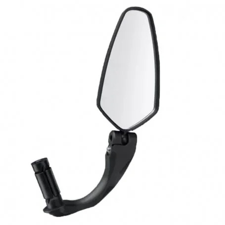 Ciclism - Oglinda retrovizoare pentru bicicleta, ajustabila, rotatie 360°, 11 x 6 cm, negru