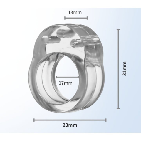 Opritor, protectie pentru maner usa, silicon, montare usoara, 31 x 23 x 17 mm, transparent [6]