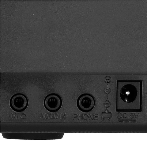 Orga electronica pentru copii, cu microfon, 61 de chei, modul de invatare, 16 tonuri, 10 ritmuri, functie de inregistrare, alimentare USB sau baterii, 54 x 17 x 5 cm, negru [6]