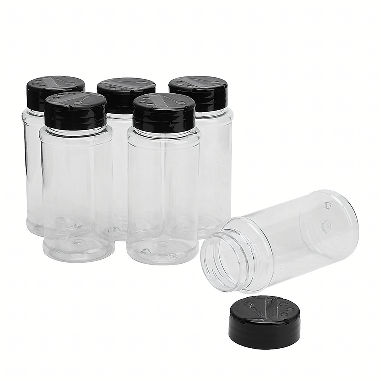 Organizator condimente alb-gri 32 cm cu 6 recipiente transparente, suport suspendat sub raft [5]