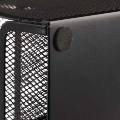 Organizator pentru birou, metalic, 7 compartimente, 22 x 14 x 12.7 cm, negru [1]