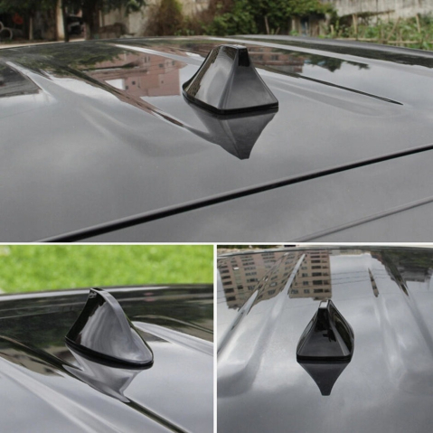 Ornament de rechin pentru antena auto, argintiu [3]