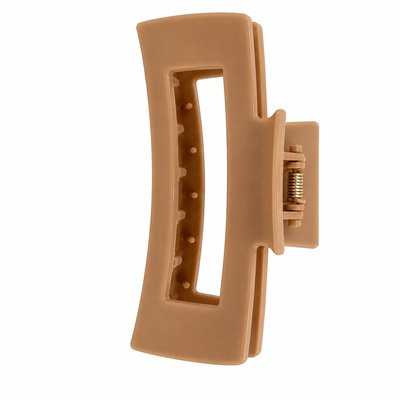 Pachet 3 clame par, culori diferite 10.3 x 5 cm, clesti din plastic rigid cu dinti curbati, deschidere larga si arc metalic, pentru coc si par voluminos [11]