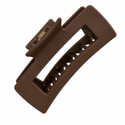 Pachet 3 clame par, culori diferite 10.3 x 5 cm, clesti din plastic rigid cu dinti curbati, deschidere larga si arc metalic, pentru coc si par voluminos [14]