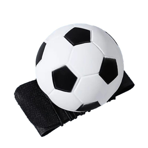 Pachet 4 mingi cu bratara pentru mana, fotbal alb-negru, baseball alb-rosu, Space Moon Ball albastra si verde multicolor, 66 mm, joc activ pentru reflexe si coordonare [7]