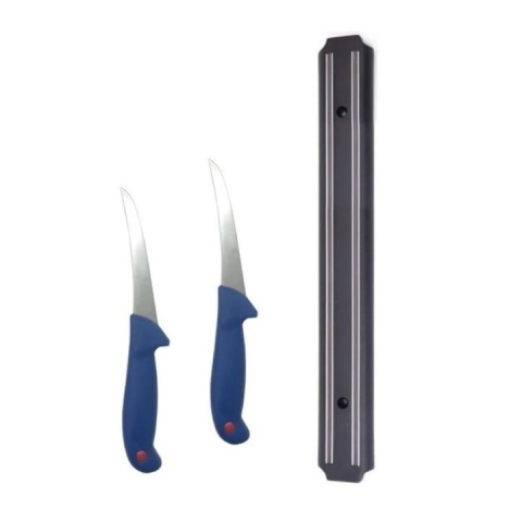 Pachet cu 2 cutite profesionale pentru dezosat BRT03 si banda magnetica suport pentru cutite