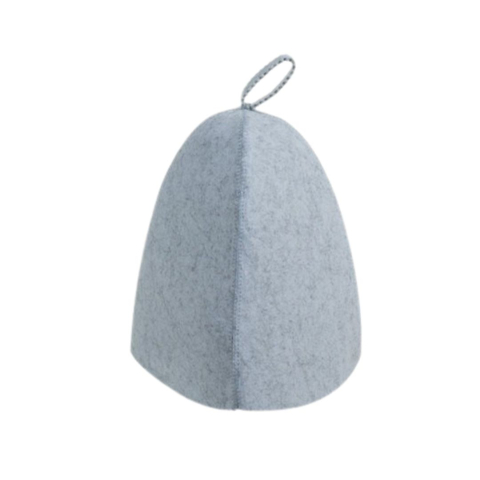 CASA & GRADINA - Palarie protectie pentru sauna si spa, din fetru gri, marime universala, confort termic pentru cap si par