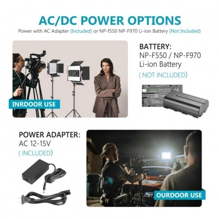 Kit 2 Panouri Neewer Bi Color 660 LED,trepiezi 200 cm,telecomanda + geanta transport [2]