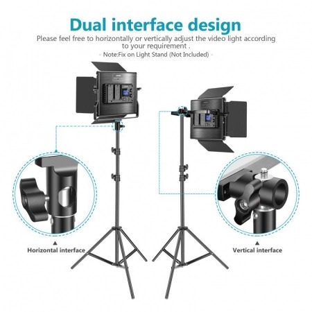 Kit 2 Panouri Neewer Bi Color 660 LED,2 difuzoare softbox,telecomanda + geanta transport [8]