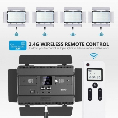 Kit 2 Panouri Neewer Bi Color 600 LED,telecomanda,4 baterii + 2 incarcatori + geanta transport [4]